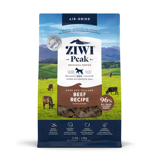ZIWI Peak Air-Dried Beef Recipe Dog Food 1-kg bag