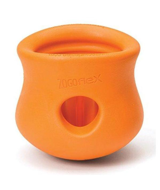 West Paw Zogoflex Toppl Dog Toy, Tangerine, Small (Size: Small)